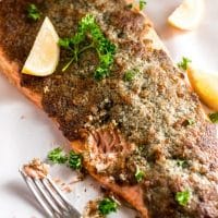 Keto Baked Parmesan Salmon