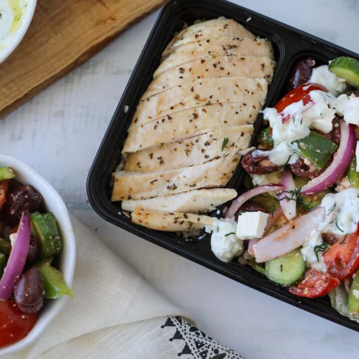 Greek Salad Bowl with Chicken