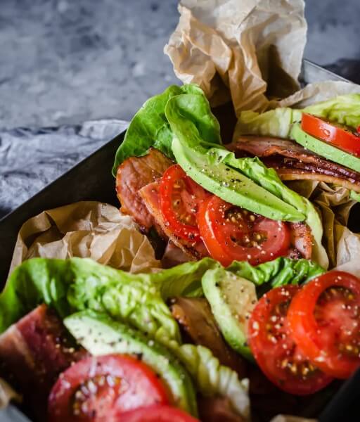BLTA Lettuce Wraps